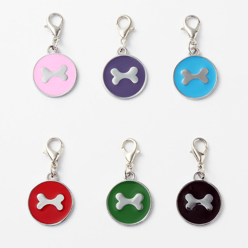 Circular Tag Colour Bone - Single Side Engraved Tag for Pets