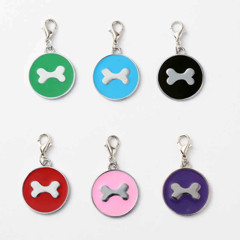 Circular Tag Colour Bone - Single Side Engraved Tag for Pets