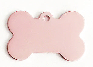 Colour Alumnium Bone Shaped Tag - Double Side Engraved Tag for Pets