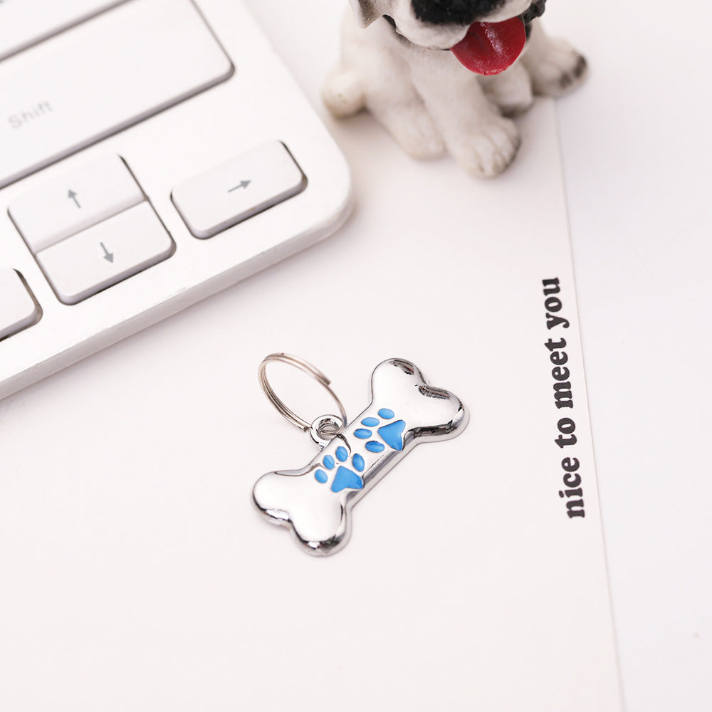 Tiny Bone Shaped Tag - Single Side Engraved Tag for Pets