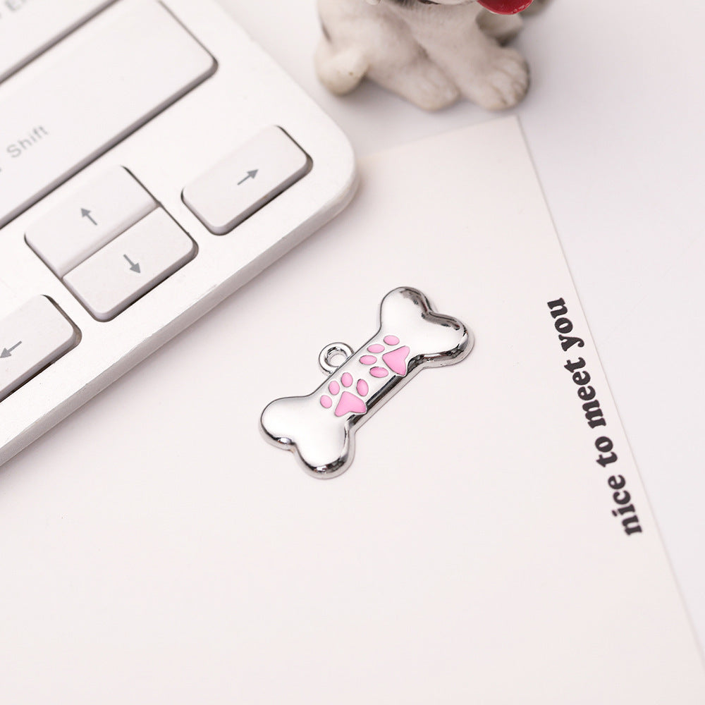 Tiny Bone Shaped Tag - Single Side Engraved Tag for Pets