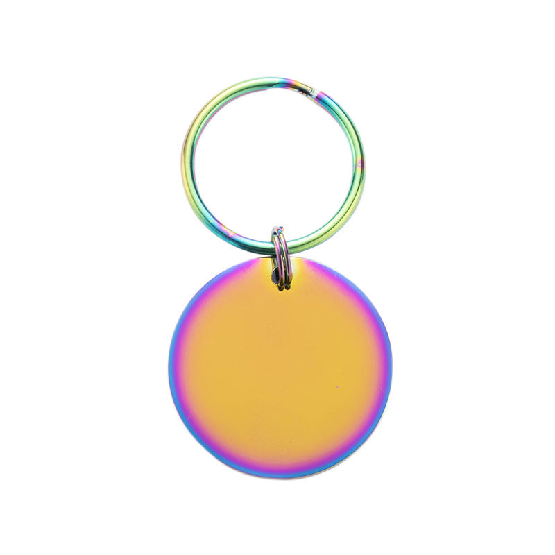 Circular Stainless Steel Tag - Design Your Own Engraved Pet Tag