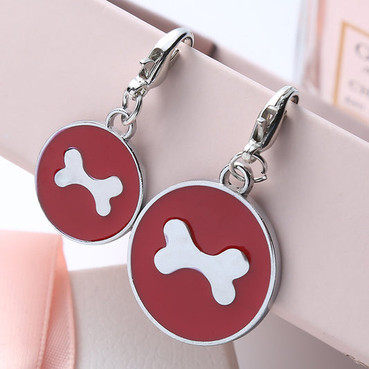 Circular Tag Colour Bone - Single Side Engraved Tag for Pets