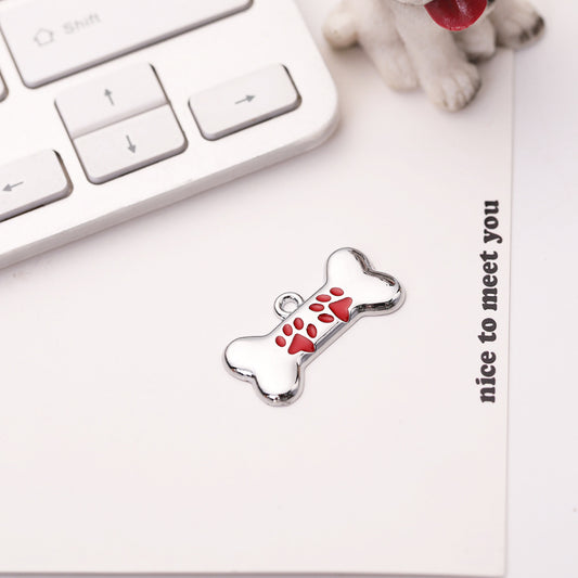 Tiny Bone Shaped Tag - Single Side Engraved Tag for Pets